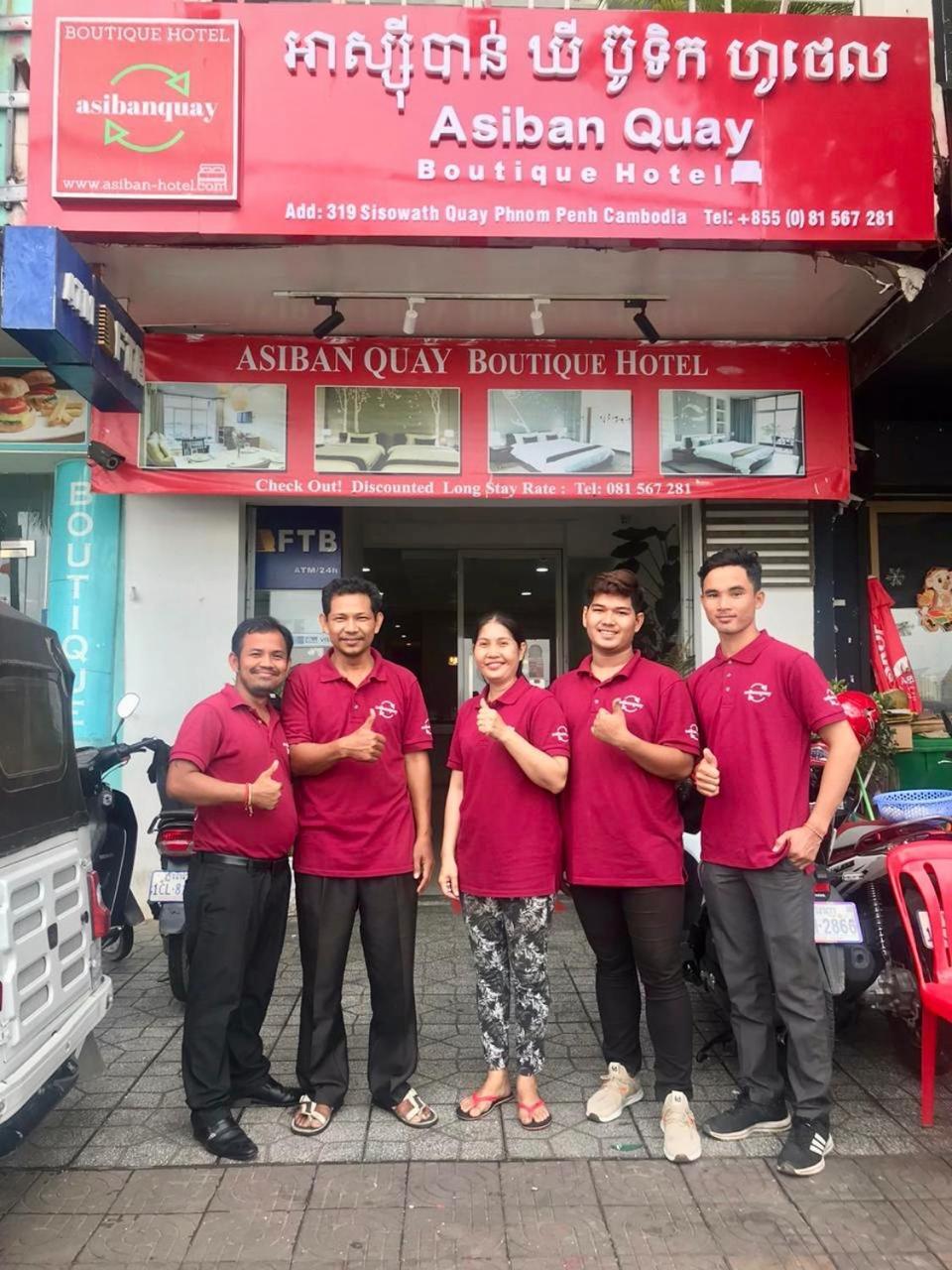 Asiban Quay Boutique Hotel Phnom Penh Eksteriør bilde